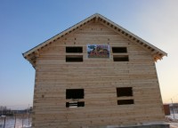 Готовый дом 10x8 из профилированного бруса