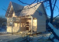 Черновая крыша дома 7x7