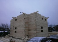 Строительство второго этажа брусового дома 10,5x11,5