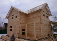 Обрешетка на крыше брусового дома 10,5x11,5